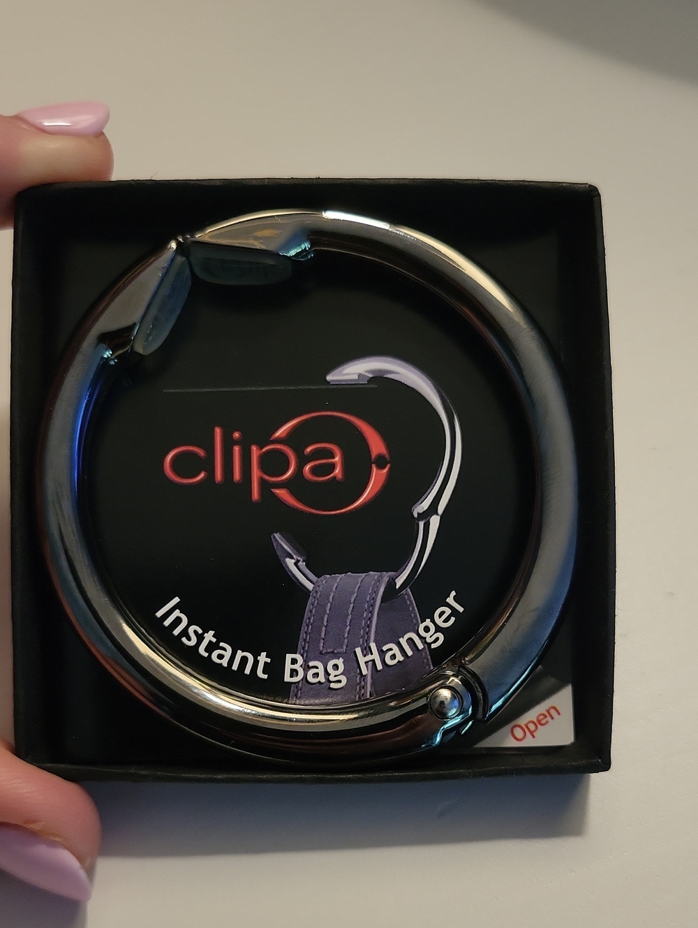 Instant Bag Hanger - Silver